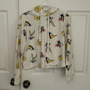 Warner Bros. hoodie sweatshirt Looney Tunes size medium Bugs Bunny Tweety Daffy